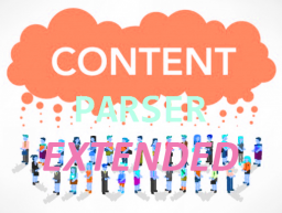 Пакет расширений для компонента «Парсер контента»